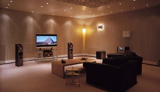 Opstelling van een subwoofer in een home cinema systeem (Bowers & Wilkins)