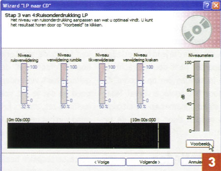 LP naar CD wizard Nero SoundTrax