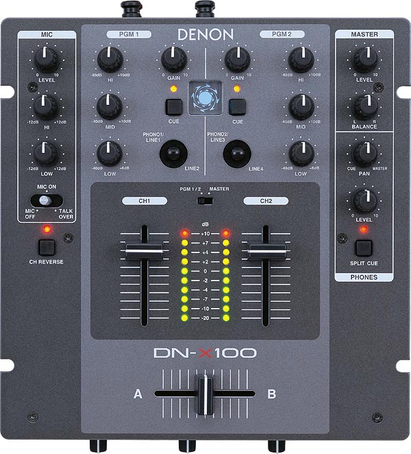 dn-x100 x100 professionele deejay dj mixer mengpanelen mixers mengpaneel denon dealer verkoop roeselare