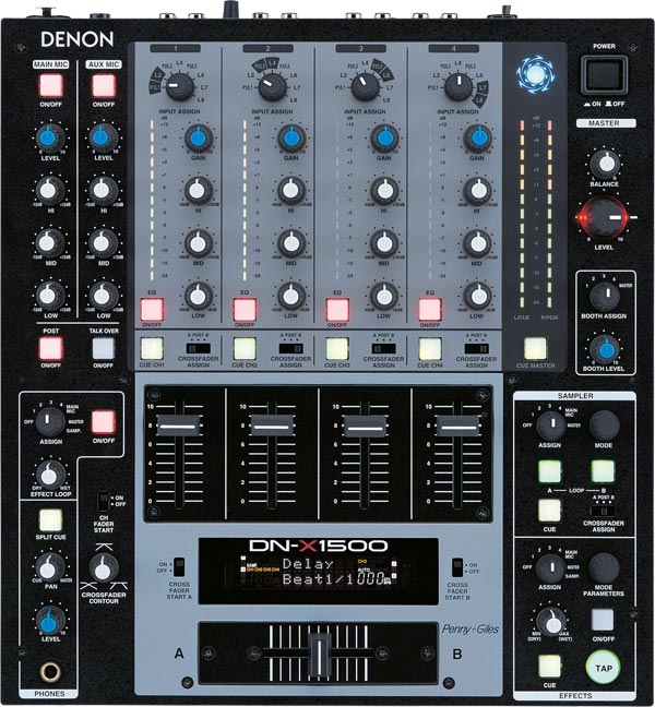 dn-x1500 x1500 professionele deejay dj mixer mengpanelen mixers mengpaneel denon dealer verkoop roeselare