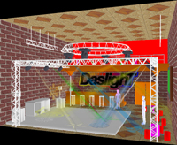 DMX-sturing lichtsturing DASLIGHT DVC digital virtual lightcontroller Easy View 3D visualisatie daslight verkoop dealer velleman computer hardware software DMX 512 sturing sturen scans moving heads parcans pars