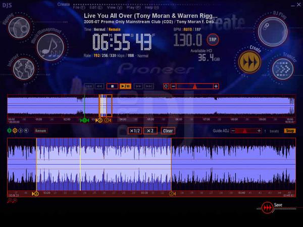 Pioneer DJS DJ-software