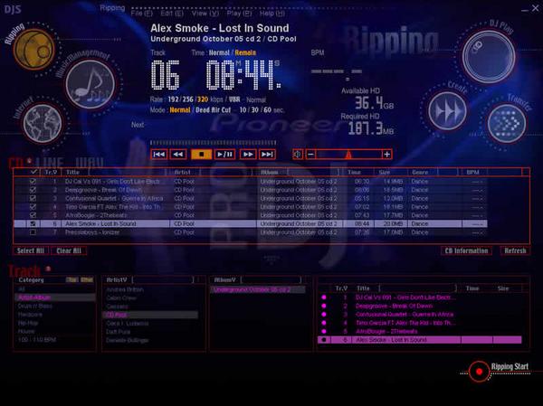 Pioneer DJS DJ-software