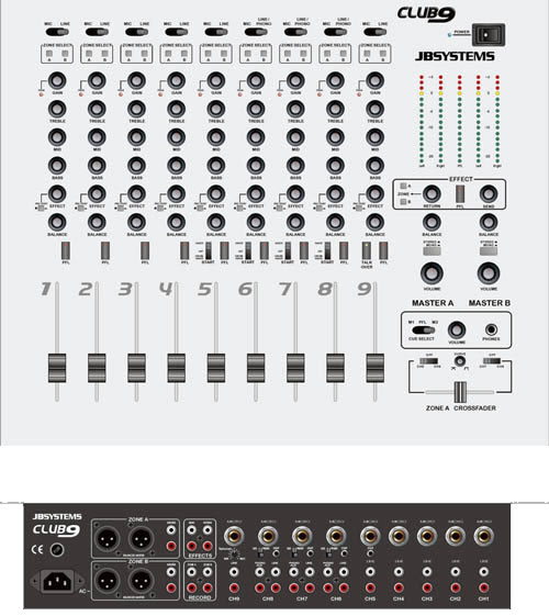 JB Systems Club9 mixer