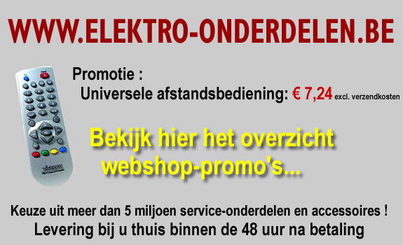 Promotie elektro-onderdelen webshop