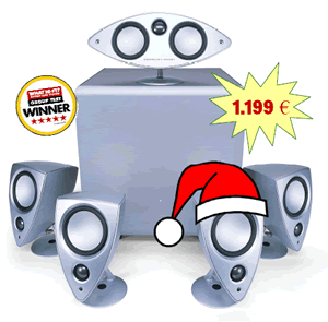 Mordaunt-Short Genie home cinema speakerset