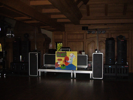 Deejay fuif muziekinstallatie